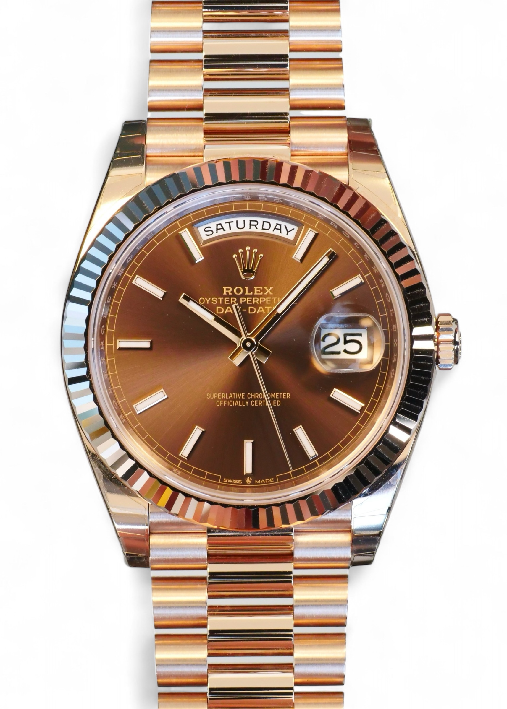 ROLEX DAY-DATE 40 18CT EVEROSE GOLD