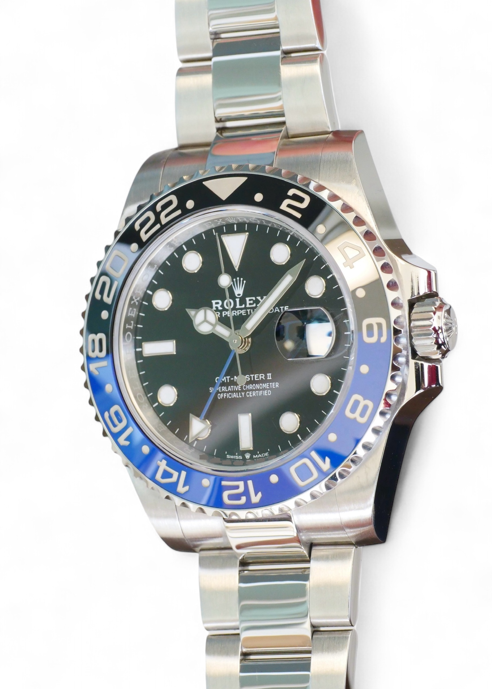 ROLEX GMT MASTER II BATMAN 126710BLNR Calibre24 Luxury Watches