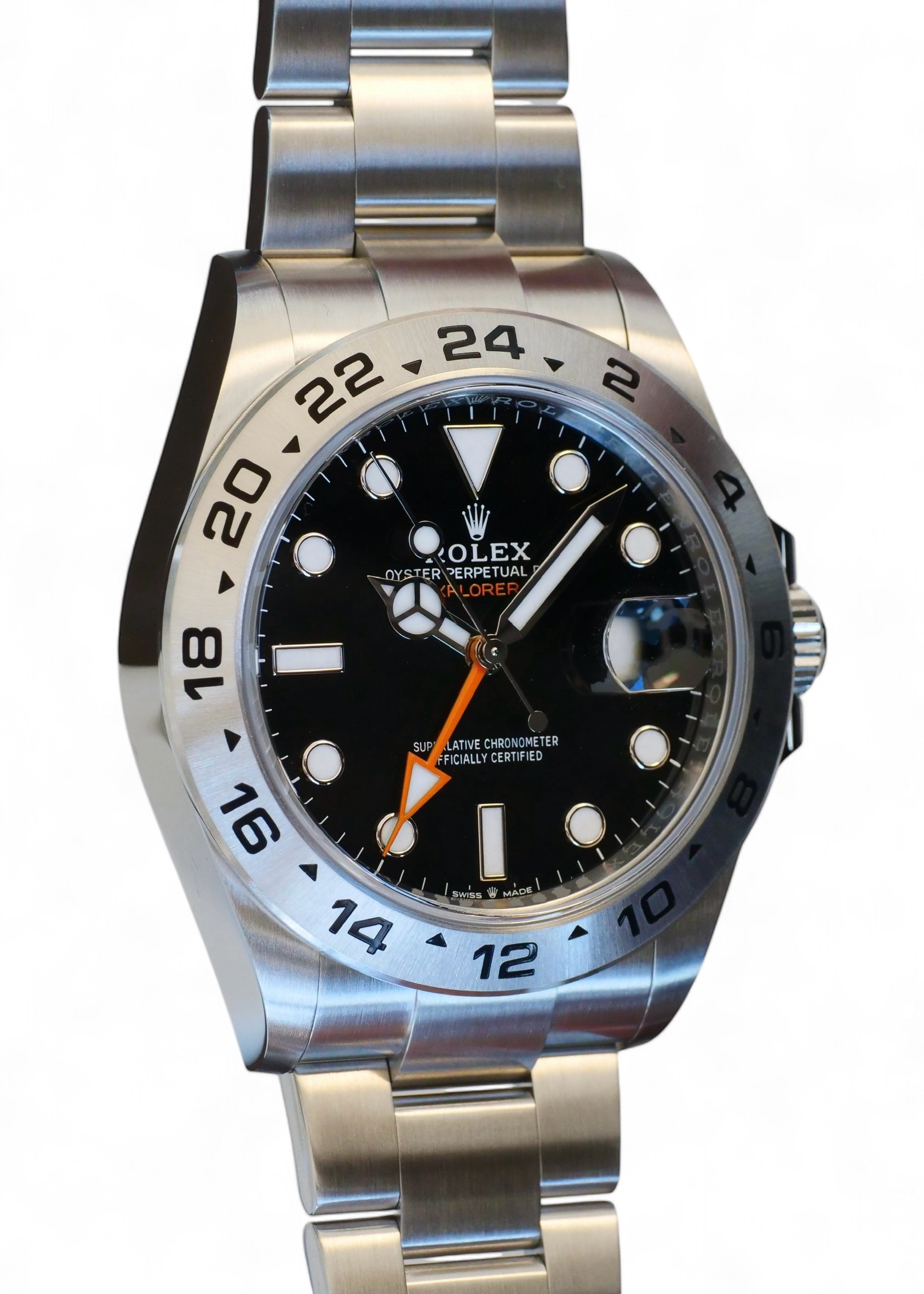 ROLEX EXPLORER II 50TH ANNIVERSARY 226570 ORANGE GMT HAND Calibre24 Luxury Watches