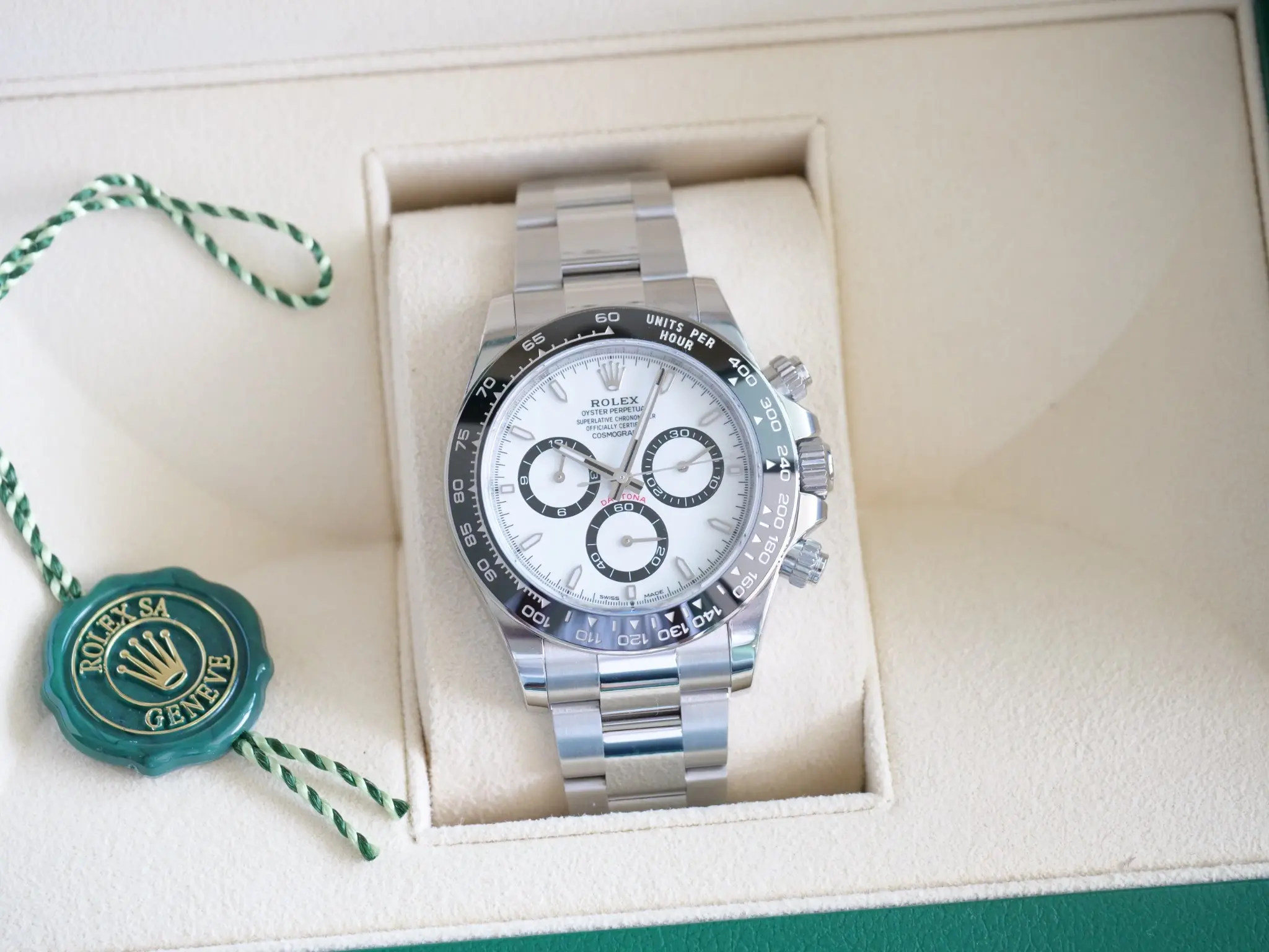 Rolex Datrona 126500LN Panda Dial Brand New 2025 full set with box and papers for sale at Calibre24 Luxury Watches Perth Australia