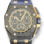 Audemars Piguet Royal Oak Offshore Chrono Black gold Dial Mint & Like New Condition full set with box and papers for sale at Calibre24 Luxury Watches Perth Australia