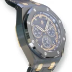 Audemars Piguet Royal Oak Offshore Chrono Black gold Dial Mint & Like New Condition full set with box and papers for sale at Calibre24 Luxury Watches Perth Australia