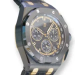 Audemars Piguet Royal Oak Offshore Chrono Black gold Dial Mint & Like New Condition full set with box and papers for sale at Calibre24 Luxury Watches Perth Australia