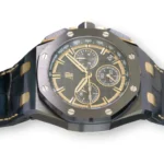 Audemars Piguet Royal Oak Offshore Chrono Black gold Dial Mint & Like New Condition full set with box and papers for sale at Calibre24 Luxury Watches Perth Australia