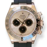 Rolex Cosmograph Daytona, in Sundust and Bright Black dial, 18ct Everose gold case with an Oysterflex bracelet, model reference 126515LN