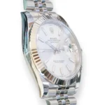 Rolex DateJust 41 SIlver Dial Fluted Bezel Jubilee Bracelet 126334 full set 2025 for sale at Calibre24 Luxury Watches Perth Australia