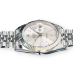Rolex DateJust 41 SIlver Dial Fluted Bezel Jubilee Bracelet 126334 full set 2025 for sale at Calibre24 Luxury Watches Perth Australia