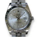 Rolex DateJust 41 Silver Dial Jubilee Bracelet New Watch full set 2025 for sale at Calibre24 Luxury Watches Perth Australia