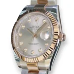Rolex DateJust 41 SunDust Dial Diamond set Mint Condition full set 2021 for sale at Calibre24 Luxury Watches Perth Australia