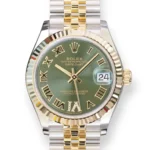 Rolex Datejust 31 Olive Paved Diamond VI Dial