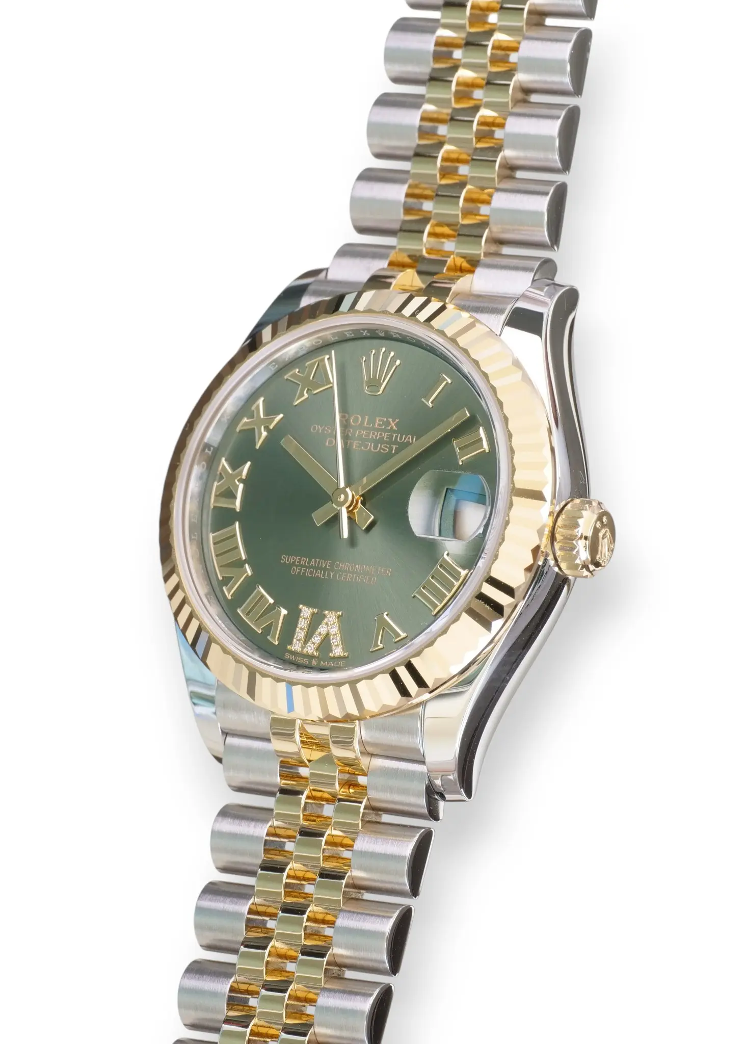 Rolex Datejust 31 Olive Green Dial Dialmond VI 278273 Brand New 2025 full set 2025 for sale at Calibre24 Luxury Watches Perth Australia