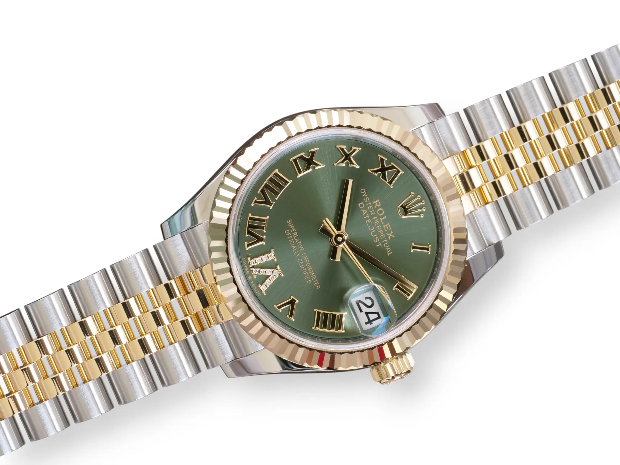 Rolex Datejust 31 Olive Green Dial Dialmond VI 278273 Brand New 2025 full set 2025 for sale at Calibre24 Luxury Watches Perth Australia