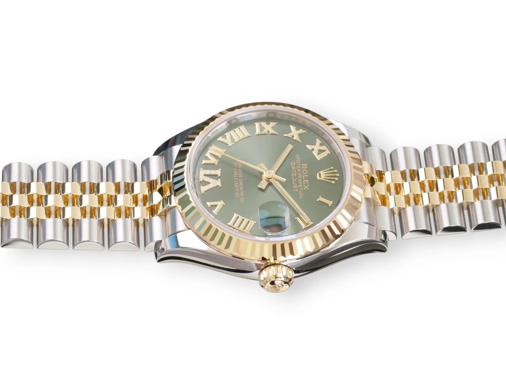 Rolex Datejust 31 Olive Green Dial Dialmond VI 278273 Brand New 2025 full set 2025 for sale at Calibre24 Luxury Watches Perth Australia