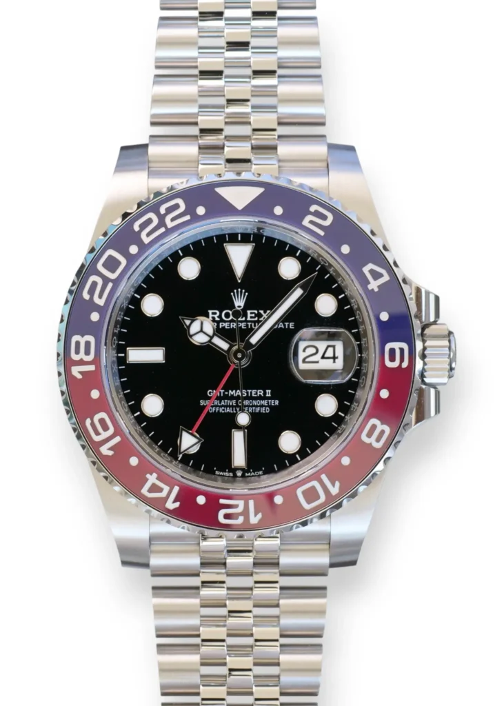 Rolex GMT Master ii Pepsi 126710BLRO jubilee 2025 Brand New UnwornCondition full set with box and papers for sale at Calibre24 Luxury Watches Perth Australia