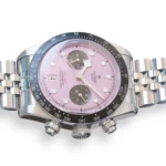 Tudor Black Bay Chrono Pink Dial Full Box set with papers at calibre24