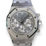 Audemars Piguet Royal Oak Chronograph 26715ST Mint Like New Condition 2024 full set with box and papers for sale at Calibre24 Luxury Watches Perth Australia