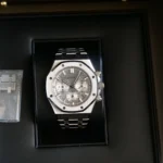 Audemars Piguet Royal Oak Chronograph 26715ST Mint Like New Condition 2024 full set with box and papers for sale at Calibre24 Luxury Watches Perth Australia