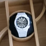 Hublot Big Bang Unico White Ceramic 42mm 2021 Brand New full set with box and papers for sale at Calibre24 Luxury Watches Perth Australia 13