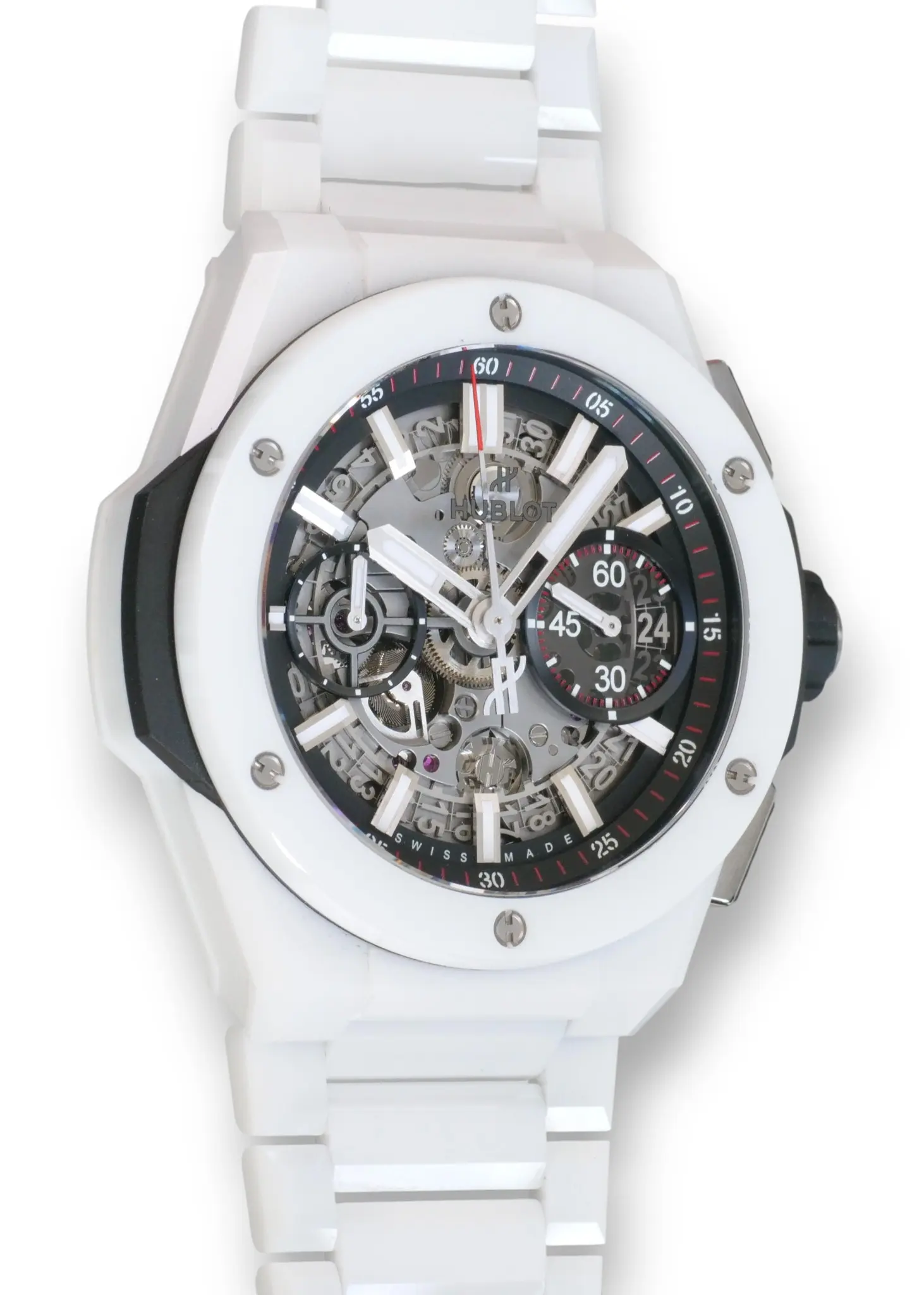 Hublot Big Bang Unico White Ceramic 42mm 2021 Brand New full set with box and papers for sale at Calibre24 Luxury Watches Perth Australia 13