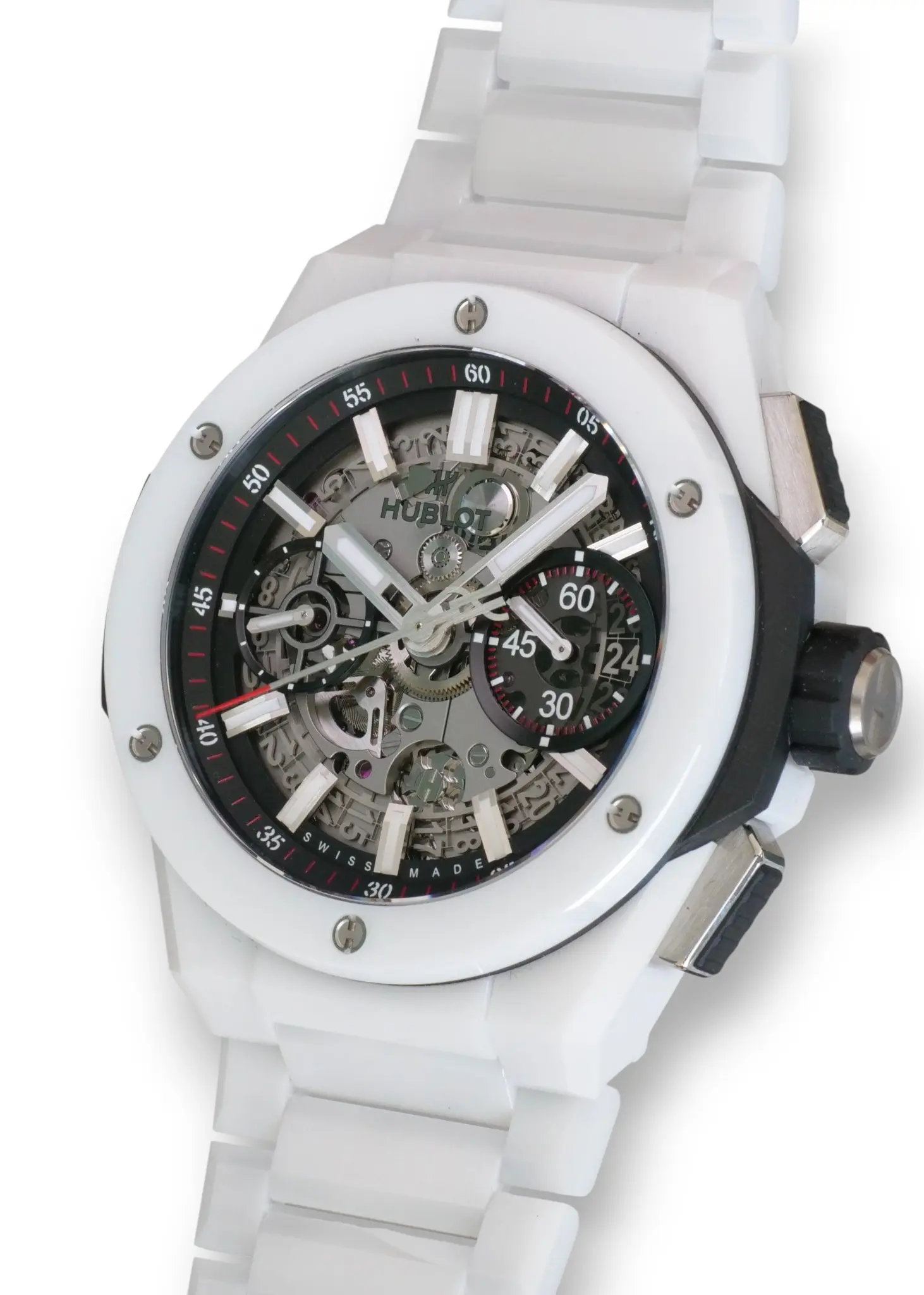 Hublot Big Bang Unico White Ceramic 42mm 2021 Brand New full set with box and papers for sale at Calibre24 Luxury Watches Perth Australia 13