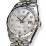 Rolex Datejust 36 Mother Of Pearl Diamond Dial 126234 2025 Brand New Condition full set with box and papers for sale at Calibre24 Luxury Watches Perth Australia
