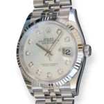 Rolex Datejust 36 Mother Of Pearl Diamond Dial 126234 2025 Brand New Condition full set with box and papers for sale at Calibre24 Luxury Watches Perth Australia