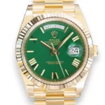 Rolex Day-Date 40 Yellow gold Money Green Dial Rolex Day Date 228238 Money Green Dial 18k Gold Brand New 2025 full set with box and papers for sale at Calibre24 Luxury Watches Perth Australia 01