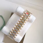 Rolex Day Date 228238 Money Green Dial 18k Gold Brand New 2025 full set with box and papers for sale at Calibre24 Luxury Watches Perth Australia 01