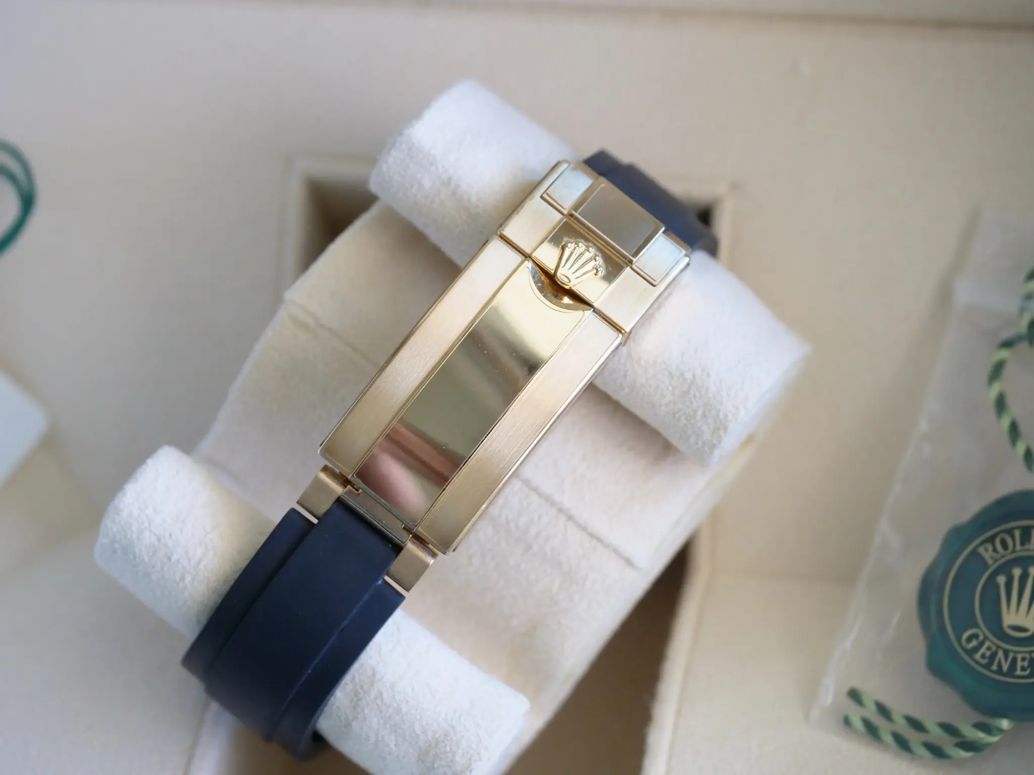 Rolex Daytona Pikachu 126518LN Yellow Golld Oyster Flex 2024 Mint Condition full set with box and papers for sale at Calibre24 Luxury Watches Perth Australia 01