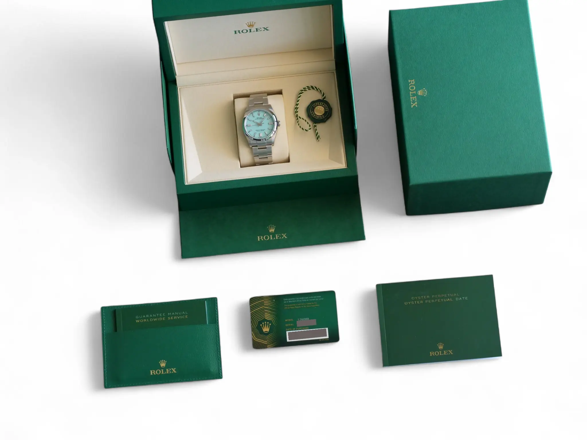 Rolex Oyster Perpetual 36 Tiffany blue Dial