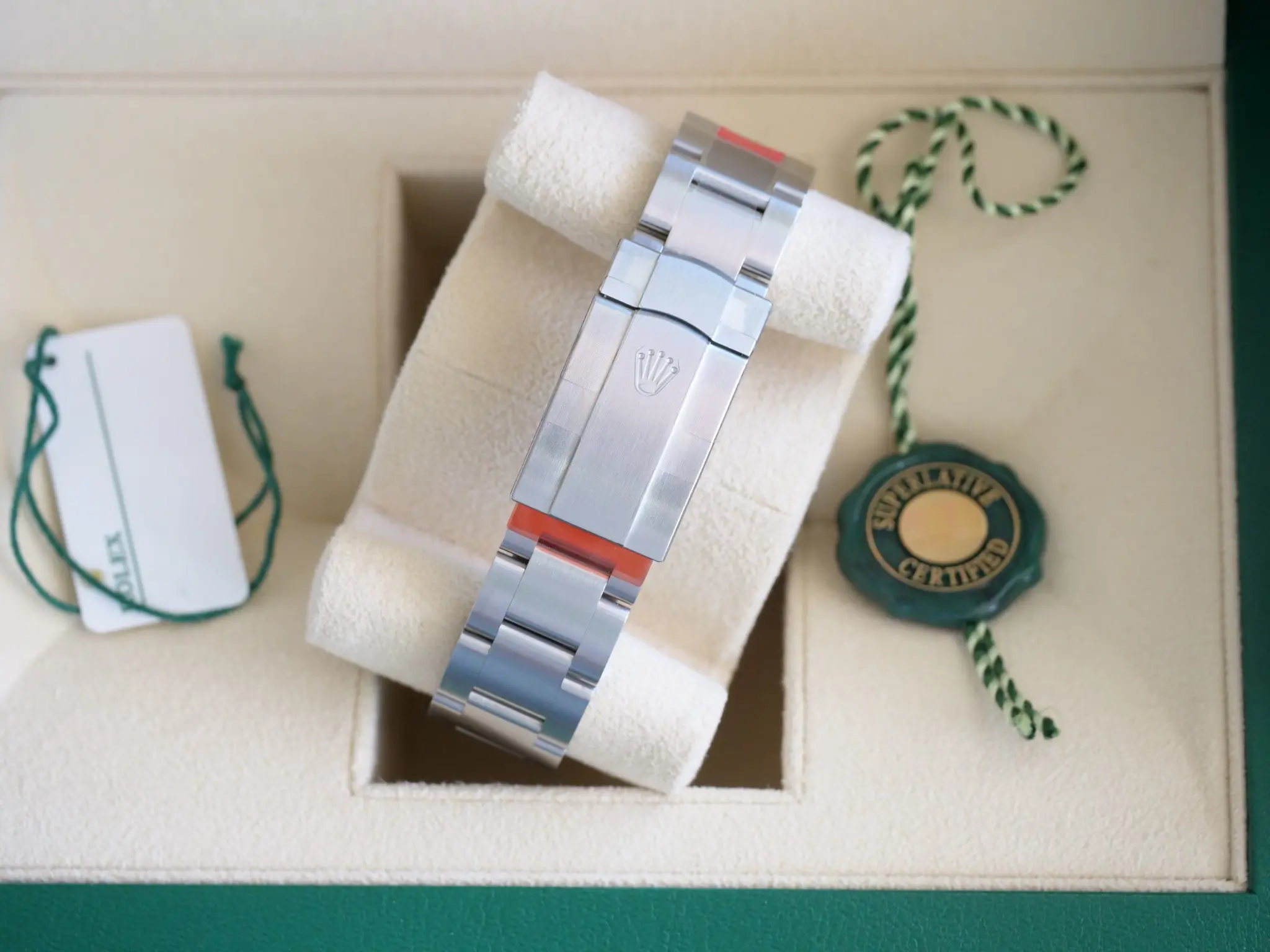 Rolex OP41 Pistachio 134300 2025 full set with box and papers for sale at Calibre24 Luxury Watches Perth Australia 14