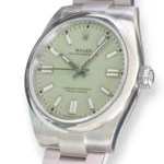 Rolex OP41 Pistachio 134300 2025 full set with box and papers for sale at Calibre24 Luxury Watches Perth Australia 14