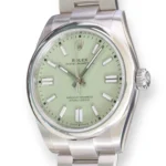 Rolex OP41 Pistachio 134300 2025 full set with box and papers for sale at Calibre24 Luxury Watches Perth Australia 14