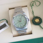 Rolex OP41 Pistachio 134300 2025 full set with box and papers for sale at Calibre24 Luxury Watches Perth Australia 14