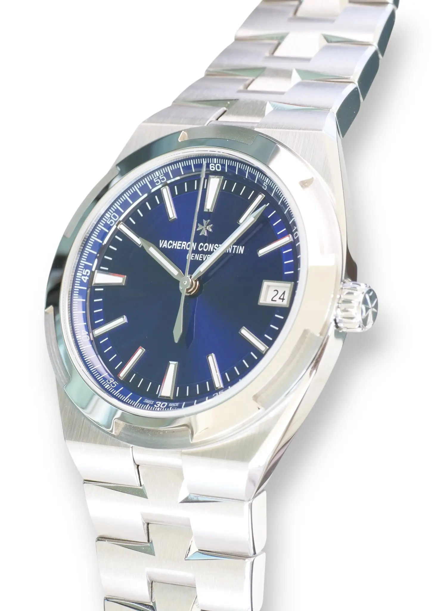 Vacheron Constantin Overseas 4520V Blue Dial Mint & Like New Condition full set with box and papers for sale at Calibre24 Luxury Watches Perth Australia