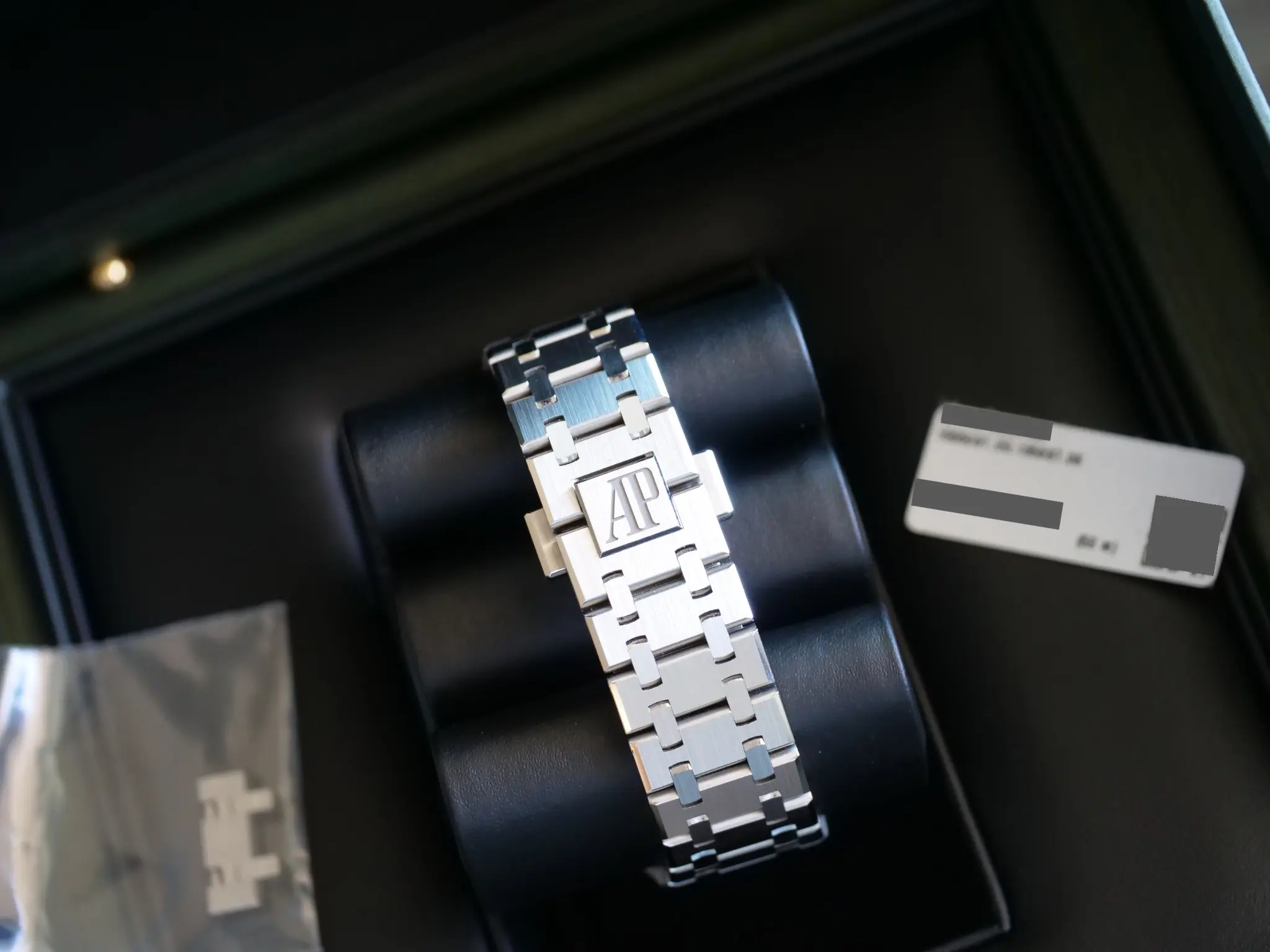 Audemars Piguet Royal Oak 15550ST Blue Dial 37mm 2024 Like-new condition full set with box and papers for sale at Calibre24 Luxury Watches Perth Australia