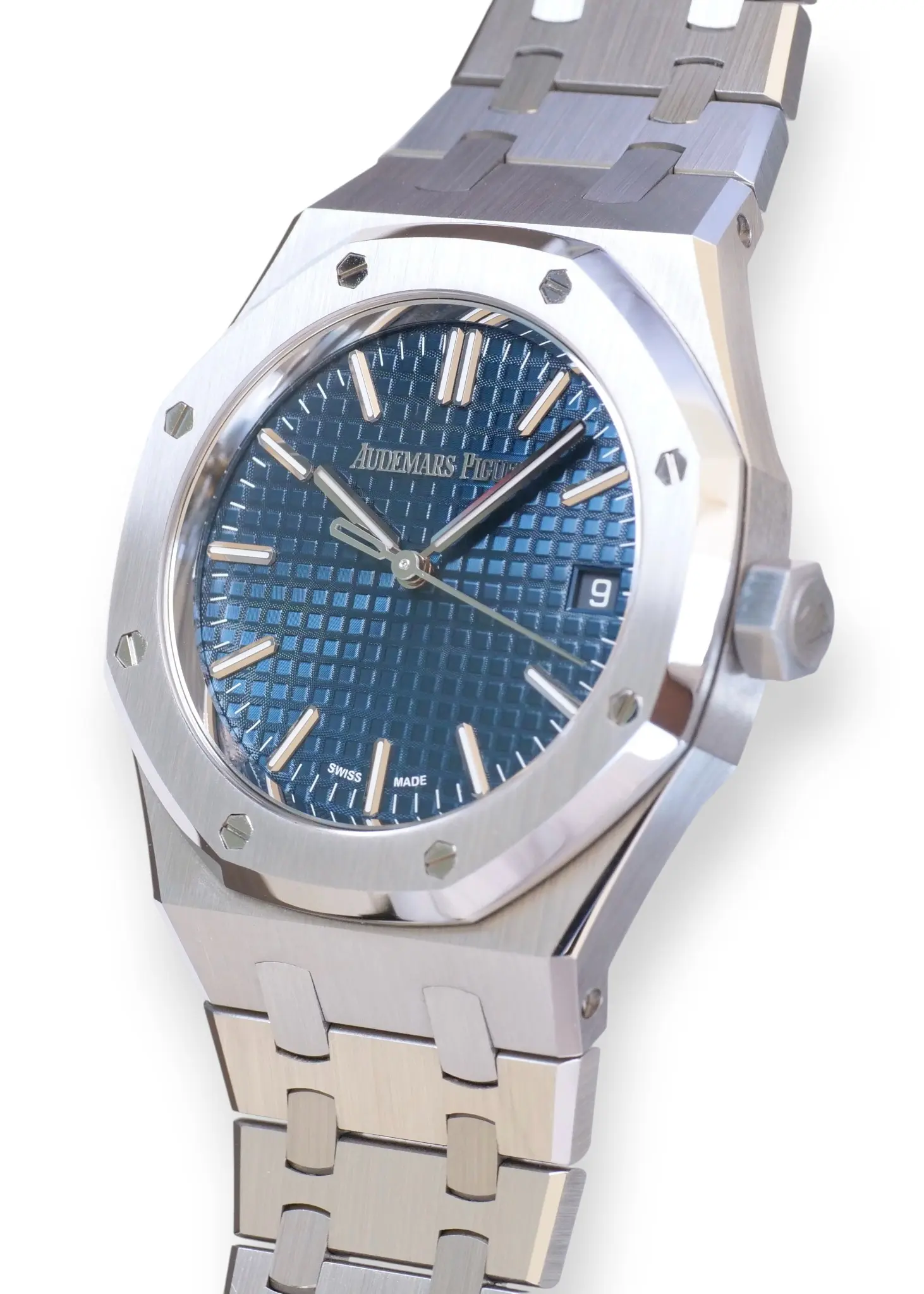 Audemars Piguet Royal Oak 15550ST Blue Dial 37mm 2024 Like-new condition full set with box and papers for sale at Calibre24 Luxury Watches Perth Australia