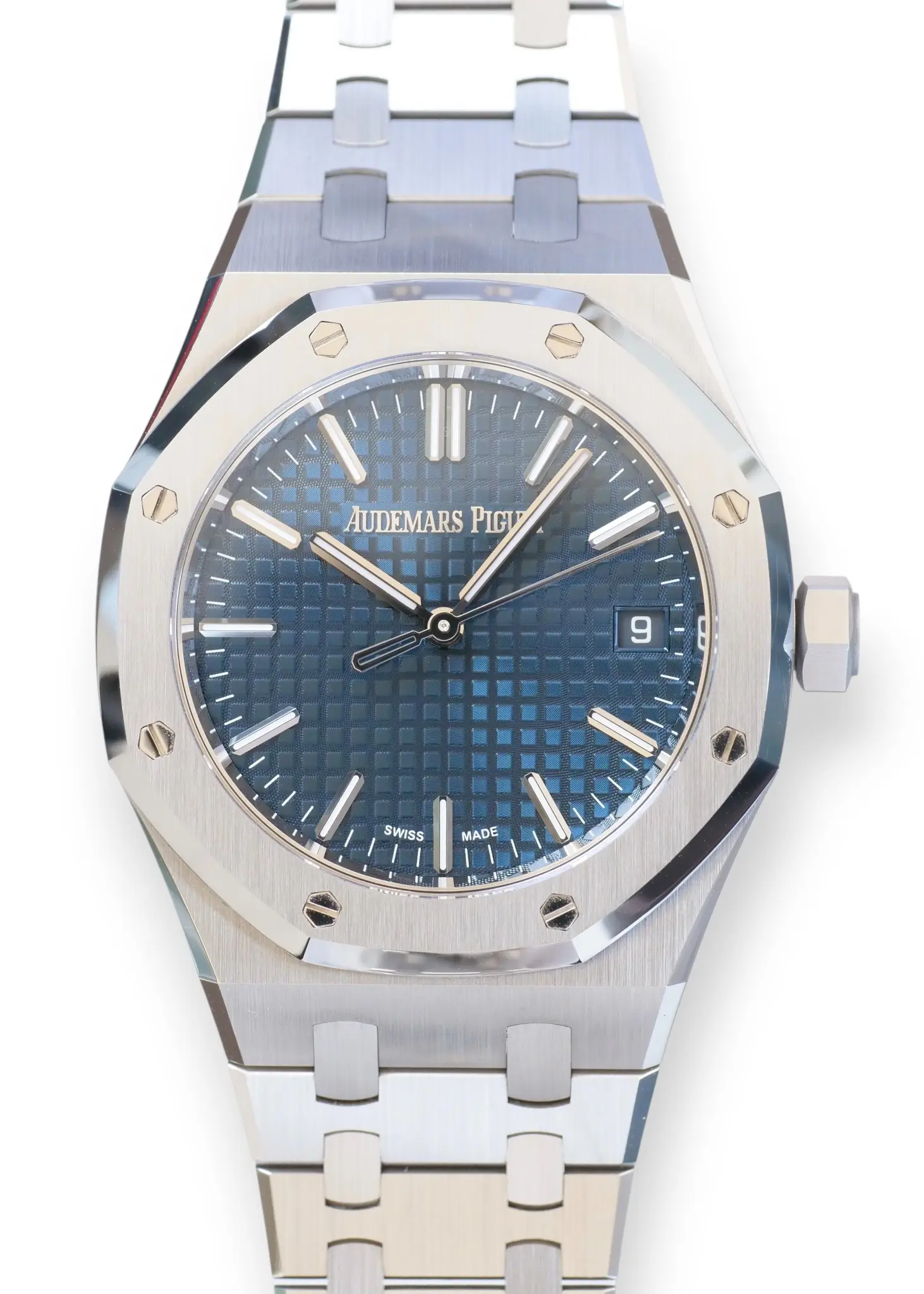 Audemars Piguet Royal Oak 15550ST Blue Dial 37mm 2024 Like-new condition full set with box and papers for sale at Calibre24 Luxury Watches Perth Australia