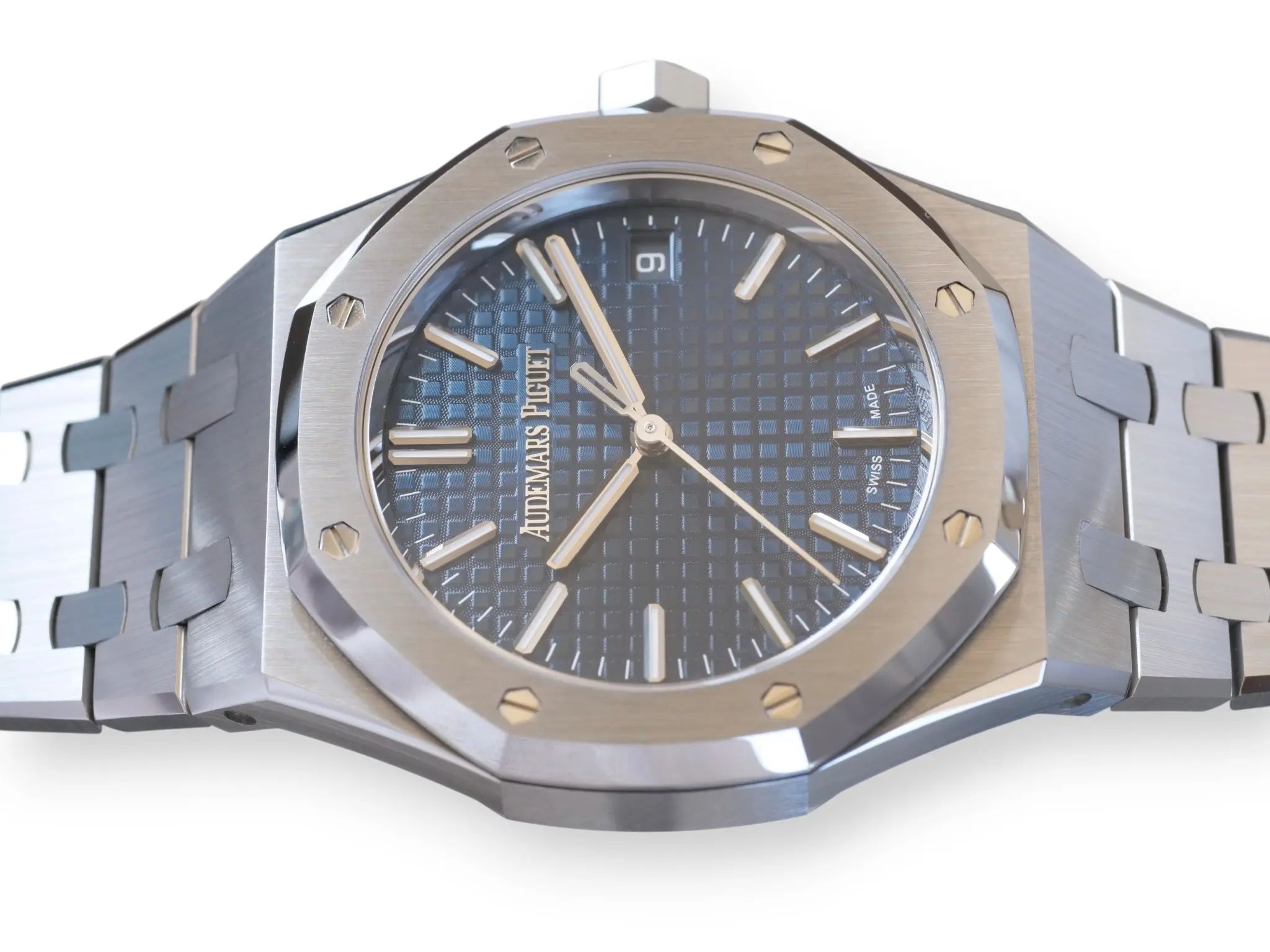 Audemars Piguet Royal Oak 15550ST Blue Dial 37mm 2024 Like-new condition full set with box and papers for sale at Calibre24 Luxury Watches Perth Australia