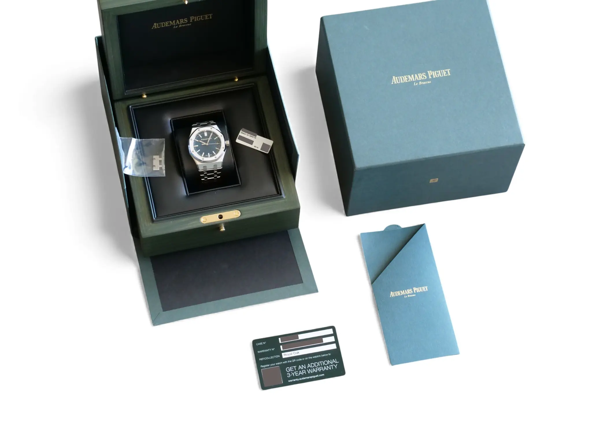 Audemars Piguet Royal Oak 15550ST Blue Dial 37mm 2024 Like-new condition full set with box and papers for sale at Calibre24 Luxury Watches Perth Australia