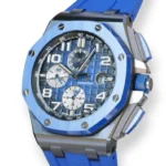 Audemars Piguet Royal Oak Offshore 26405CE Ceramic Smoked Blue 2021 Mint Condition full set with box and papers for sale at Calibre24 Luxury Watches Perth Australia