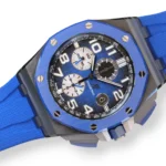 Audemars Piguet Royal Oak Offshore 26405CE Ceramic Smoked Blue 2021 Mint Condition full set with box and papers for sale at Calibre24 Luxury Watches Perth Australia