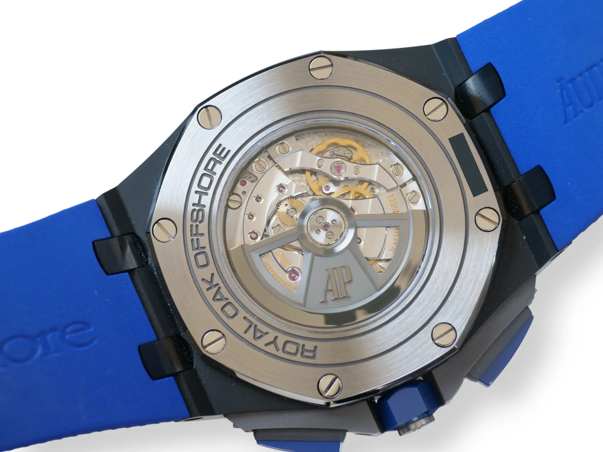 Audemars Piguet Royal Oak Offshore 26405CE Ceramic Smoked Blue 2021 Mint Condition full set with box and papers for sale at Calibre24 Luxury Watches Perth Australia