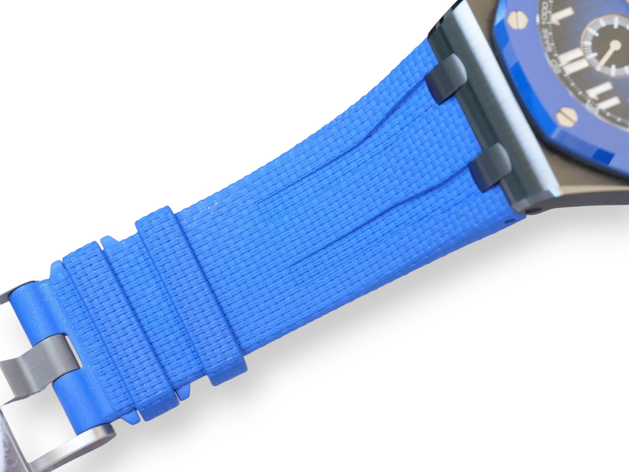 Audemars Piguet Royal Oak Offshore 26405CE Ceramic Smoked Blue 2021 Mint Condition full set with box and papers for sale at Calibre24 Luxury Watches Perth Australia 17a