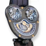 MB&F HM03 Poison Dart Black Frog Hour Glass Limited Edition zirconium 2017 Excellent Condition Collectors full set with box and papers for sale at Calibre24 Luxury Watches Perth Australia