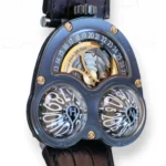 MB&F HM03 Poison Dart Black Frog Hour Glass Limited Edition zirconium 2017 Excellent Condition Collectors full set with box and papers for sale at Calibre24 Luxury Watches Perth Australia