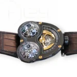 MB&F HM03 Poison Dart Black Frog Hour Glass Limited Edition zirconium 2017 Excellent Condition Collectors full set with box and papers for sale at Calibre24 Luxury Watches Perth Australia