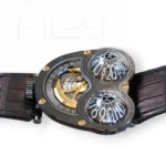 MB&F HM03 Poison Dart Black Frog Hour Glass Limited Edition zirconium 2017 Excellent Condition Collectors full set with box and papers for sale at Calibre24 Luxury Watches Perth Australia