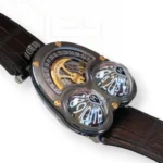 MB&F HM03 Poison Dart Black Frog Hour Glass Limited Edition zirconium 2017 Excellent Condition Collectors full set with box and papers for sale at Calibre24 Luxury Watches Perth Australia