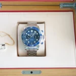 Omega Seamaster Diver 300m Blue dial Brand New 2025 model full set with box and papers for sale at Calibre24 Luxury Watches Perth Australia